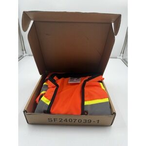12 Pockets Professional Level Safety Vest‎ Class 2 High Visibility Vest Orange